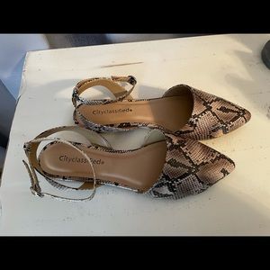 Snake skin flats